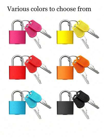 Metal Luggage Lock With Keys, Compact Size Suitable For Travel Suitcases And Notebooks, Includes 2 Keys, No Power Needed, Great For Safety And Labor Protection, Also An Ideal Christmas Or Halloween Gift, Most Suitable For Christmas