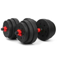 可変式ダンベル 20kg ダンベルセット 2個セット 鉄アレイ バーベル兼用 筋トレ器具 筋トレグッズ ウェイトトレーニング 重量調整可能 ホームジム 自宅トレーニング フィットネス 健康器具 スポーツ用品 ダイエット エクササイズ 運動器具 - ブラック - チェックする 4