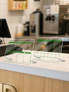 1 bảng kế hoạch tuần/tháng cho văn phòng, bảng kế hoạch để bàn bằng acrylic đa chức năng, bảng viết ghi nhớ trong suốt có thể xóa được để ghi chú và nhắc nhở - Nhiều màu - Xem 2