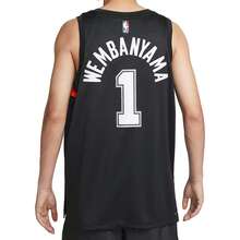 Nike Victor Wembanyama  San Antonio Spurs Victor Wembanyama No. 1 Skin-Friendly Comfortable Casual Basketball Vest For Men - HM5996-013 - 查看 2