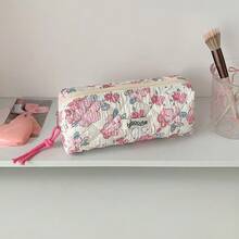 1个卡通动物绗缝铅笔盒，学生文具收纳袋，女生旅行化妆包 - 筆袋 - 查看 12