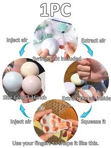 1pc Moldable Snow Mochi Squeezing Stress Relief Toy, Realistic Mochi Texture, Good Tactile Feel, Mochi Cake, Stress Relief Toy - Multicolor - View 20