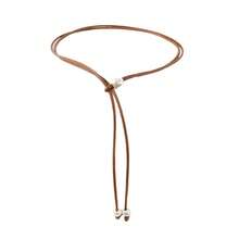 New Soft Leather Rope Thin Waist Belt For Women, Fashion Adjustable Long Waist Rope For Dresses & Shirts, Versatile Summer Accessory - Beaded Waist Rope - View 7