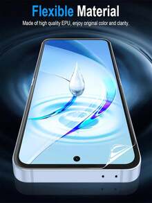 TPU Android Phone Film Screen Protector 3pcs/Set Soft TPU Full Coverage Screen Protector Compatible With Samsung Galaxy Z Flip 7, 6, 5, 4, 3, 5G, High Definition Transparent, Support Fingerprint Unlock, Easy Installation Mother's Day Gift - Clear - View 5
