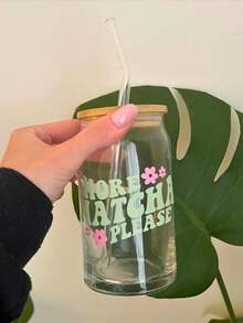 冰抹茶咖啡杯 - 少女吸管玻璃杯，冰饮吸管杯，奶茶果汁吸管杯，送给女孩的最佳礼物选择！ - 彩色 - 查看 18