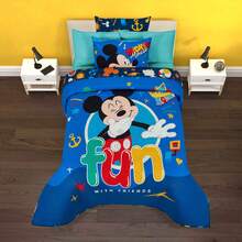 PROVIDENCIA Disney Mickey Funny Double Quilt - Blue - View 2