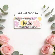 Spilla con targhetta in acrilico personalizzata - testo e design personalizzati, badge professionale riutilizzabile e durevole per uso quotidiano, ideale per conferenze, eventi lavorativi e identificazione aziendale, accessorio elegante e versatile - A-Distintivo personalizzato - Visualizzare 10