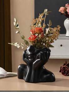 1 bình trang trí, giá đỡ cắm hoa nghệ thuật, vật trang trí bàn làm việc cho phòng khách, phòng ngủ, lối vào, văn phòng, tiệc cưới, thiết kế tượng bán thân nữ sáng tạo, trang trí nhà cửa hiện đại độc đáo, vật trưng bày nghệ thuật thủ công - nhiều màu - Xem 8