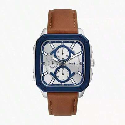  Đồng hồ nữ Fossil BQ2654 thanh lịch - Vỏ thép không gỉ, dây da, mặt kính khoáng, chống nước 50M, mặt số màu ngà - Phiên bản độc quyền