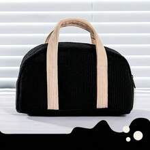 1pc Solid Color Simple Multifunctional Plush Portable Pencil Bag, Large Capacity Pencil Case, Unique, Dirt-Resistant, Storage Bag For Primary School Students,Teenagers And Girls - Multicolor - View 15