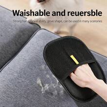 Găng tay loại bỏ lông tĩnh điện cho thú cưng, bàn chải hai mặt, dụng cụ làm sạch lông, vật dụng thiết yếu cho người nuôi mèo/chó, găng tay làm sạch lông mèo. - Kích thước nhỏ 15*20cm - Xem 6