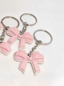 1支蝴蝶结图案中性0.5mm圆珠笔，学习办公用品，优质按压式圆珠笔，学生及女生礼物笔，可爱粉色蝴蝶结设计，返校必备，小派对礼品 - 多色 - 查看 4