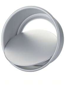 1pc 8-Inch Silver Anodized Non-Stick Removable Bottom Chiffon Cake Mold, Smooth Surface Easy To Clean, Rust-Proof - White - View 8