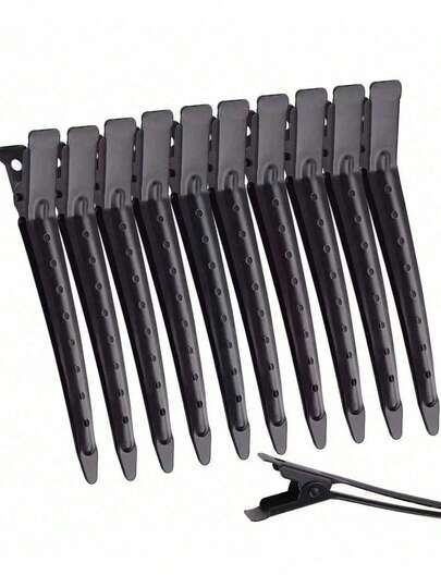 15/10/5pcs Metal Alligator Hair Clips, Non-Slip Anti-Rust Professional Hair Clips, Suitable For Hairstyling, Hair Coloring And Curling, Unisex. Alligator Hair Curler, Suitable For Thick Curly Hair. Essential For Hair Salons, DIY Bows, Claws, Hair Clips, Hair Accessories. Must-Have For Hair Salons, Beauty Care, And Travel.