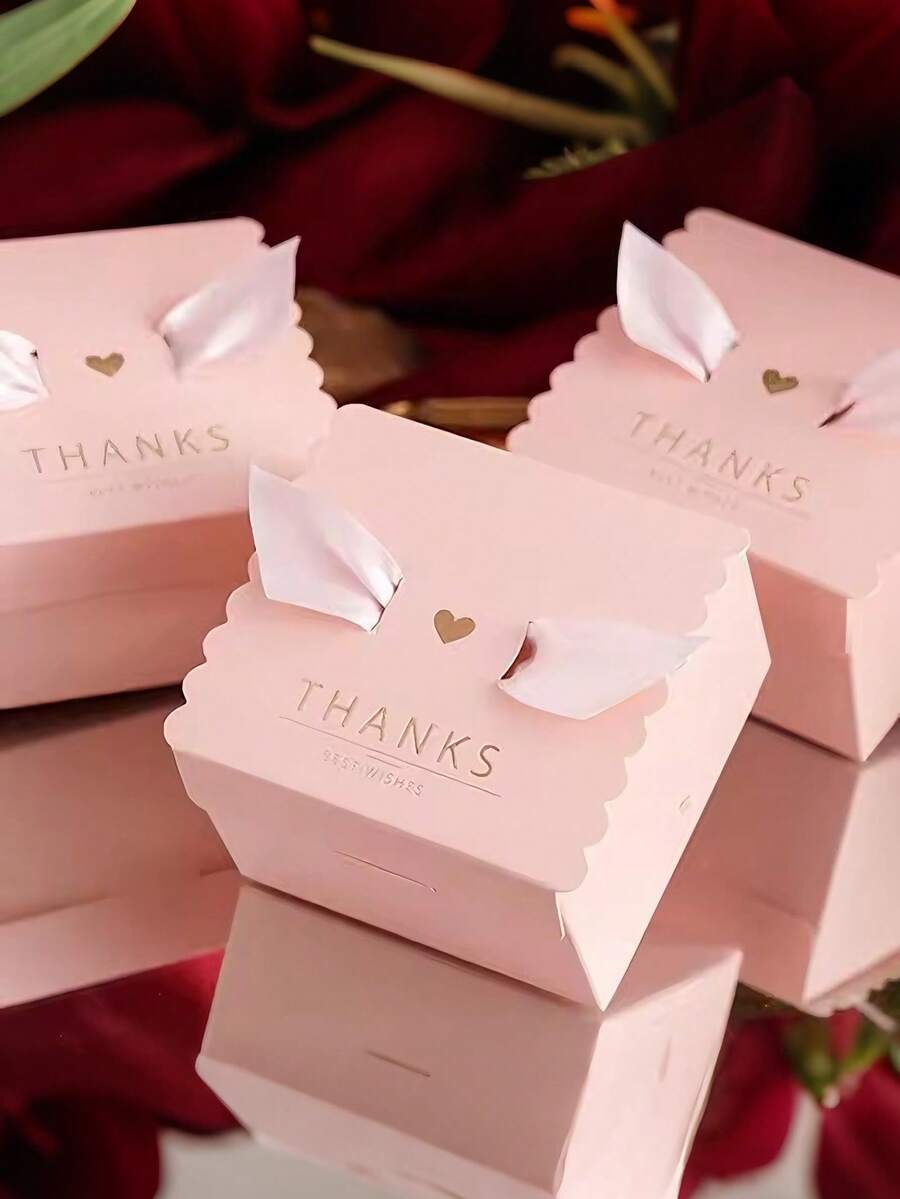 10个儿童派对主题铝箔糖果盒，欧式简约创意生日糖果礼品纸盒，适合婴儿派对 - 彩色 - 查看 1