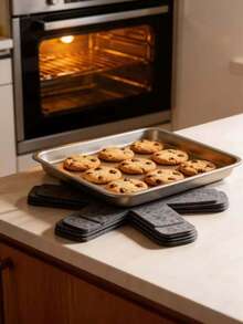 6pcs Felt Coasters, Non-Slip Heat Insulation Pads For Bowls, Plates And Cookware - Multicolor - View 2