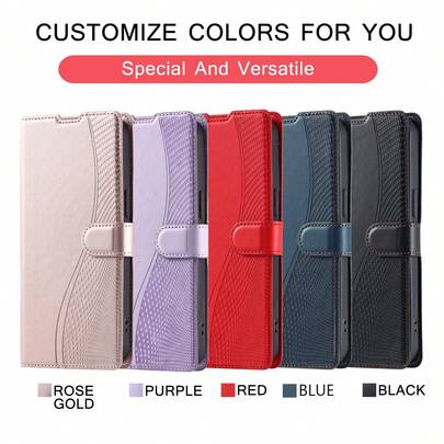 Business Lanyard PU Leather Wallet Flip Phone Case Suitable For Galaxy S25 Ultra/Galaxy S24 Ultra/S24 FE/S23 FE/S22/S21/S20 FE/A05/A06/A/14/A15/A16/A23/A25/A35/A54/A55, 17 Pro Max/16/15/14/13/12/11/XS/XR/8/7/6, Note 9~14 Pro, 7~10, Xperia 10/ Xperia 1/ Xperia 5, And Other Android Phones