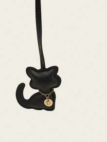 1/4pcs PU Leather Cute Cartoon Cat Keychain, PU Leather Kitten Keychain, Fashionable Cute Kitten Bag Keychain, Fashionable Animal Keychain Pendant, Decorative Keychain, Student/Couple Bag Accessory, Party Gift, Backpack Decoration Accessory Gift, Ideal Gift For Women (4pcs/1pc) - Multicolor - View 13