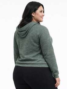 PLUS SIZE COAT - Green - View 2