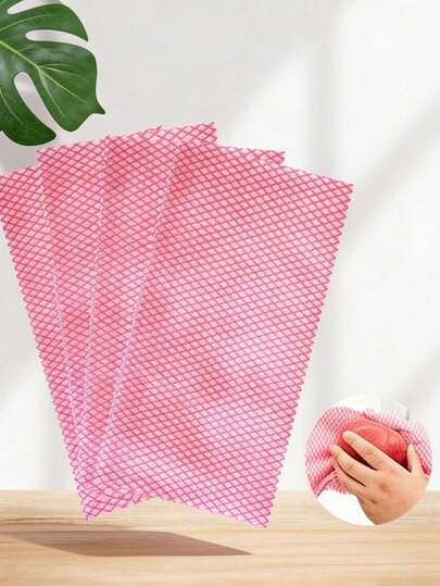 25/50/100pcs Extractable Cloth Boxed Water-Absorbent Kitchen Cleaning Dish Cloth Disposable Scouring Pad