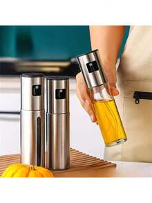 1 bình xịt dầu bằng thép không gỉ, bình xịt nấu ăn bằng thủy tinh có vòi tích hợp, bình xịt dầu ô liu chống rò rỉ dùng cho nhà bếp, làm bánh, nồi chiên không dầu, vỉ nướng BBQ, giấm và gia vị, dụng cụ nhà bếp thiết yếu dễ vệ sinh. - Xem 5