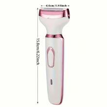 4-In-1 Rechargeable Women's Electric Shaver Set, Including Face, Nose, Leg And Underarm Electric Shaver, Women's Dry & Wet Painless Bikini Trimmer, Rechargeable And Portable - Multicolor - View 9