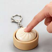 Creative Xiaolongbao Keychain, Essential Item For Office Workers, Backpack & Bag Decoration Pendant, Birthday Gift For Friends, Christmas Gift - Multicolor - View 6