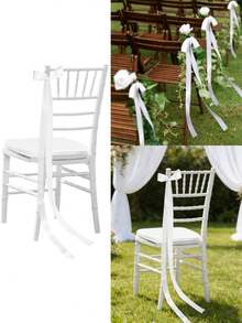 12/1 chiếc nơ ruy băng satin, thích hợp để trang trí ghế, tự làm nơ, trang trí lối đi đám cưới, đồ dùng tiệc tùng, trang trí lễ cưới, ngày Valentine, sinh nhật và các dịp khác. Có nhiều màu sắc và màu trơn, có thể tái sử dụng. - Xem 1