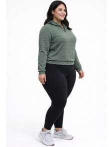 PLUS SIZE COAT - Green - View 4