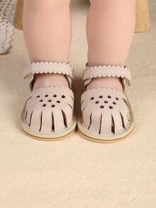 2026 Summer New Hollow-Out Closed Toe Cute Sandals For Infant Girls, Soft Bottom - Apricot - View 6