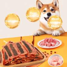 Pet Chicken And Beef Stuffed Jerky Strips, Pet Snacks, Additive-Free, Pure Meat, Healthy For Chewing And Teeth Cleaning - Ginger - View 8