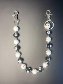 New Billiard Chain Belt, Punk Y2K Hip Hop Waist Luxury Accessory, Halloween & Holiday Gift, Random Digit Sequence Delivery - Multicolor - View 2