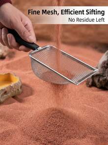 1/2个防滑手柄猫砂铲，猫砂盆清洁器 - 查看 2