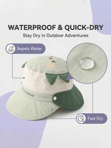 2-7Y Baby Hat Summer Sun Hat Boys Cap Girls Outdoor Sun Protection Hat Children's Bucket Hat Spring And Autumn - 1PC - View 5