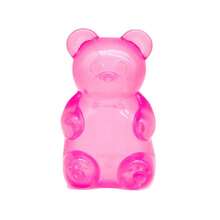 Blue Transparent Gummy Bear Squishy Toy, Soft Squishy Toys For Kids, Adorable Squishies For Sensory Play & Stress Relief, Fun Fidget Gift For Children - 粉紅色糖果熊 - 查看 2