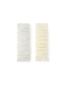 1/2/4双装 女士多巴胺色蕾丝针织腿套，薄网眼小腿套，Y2K芭蕾美学可爱洛丽塔腿套，春夏款 - 彩色 - 查看 14