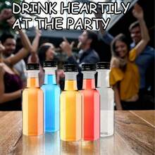 Bộ chai ma thuật mini dành cho tiệc tùng - Có sẵn theo bộ 1/5/10 chiếc, được làm từ nhựa đựng đồ uống với nắp vặn màu đen. Không cần nguồn điện, dễ mang theo, có thể tái sử dụng, phù hợp cho nhiều dịp khác nhau và có thiết kế nhẹ, không gây tiếng ồn. - Nhiều màu - Xem 9