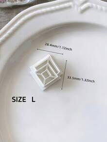 1个方形菱形聚合物粘土首饰切割器，聚合物粘土工具，首饰制作工具 - 方形鑽石 - 查看 9