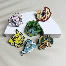 Bộ ghim cài áo hình logo Pokemon - Ghim cài bằng kim loại tráng men, có thể dùng làm phụ kiện quần áo và ba lô, quà tặng độc đáo, huy hiệu trang trí. - Nhiều màu - Xem 3