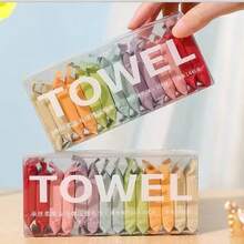 14pcs Disposable Compressed Towels, Portable Compressed Towel Sheets, Travel Face Towels, Thick Super Absorbent Towels, Suitable For Outdoor Camping, Hiking, Travel And Home Use - Multicolor - View 13