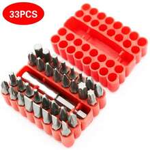 33pc Universal Bit Set - Fits Drill/Driver/Screwgun | SAE+Metric+Torx Anti-Slip Bits (Car & Home Repair Must-Have) - 33PC Screwdriver Set - View 5
