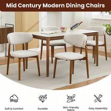 Dining Chairs - Beige - View 8