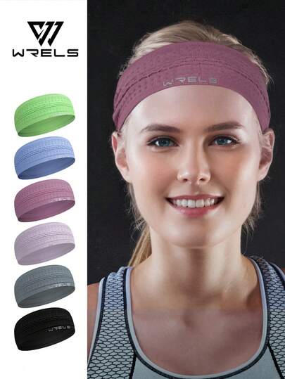 1 ชิ้น WRELS ที่คาดผมโยคะพิลาทิสสำหรับผู้หญิงน้ำหนักเบาระบายอากาศได้ดี ซับเหงื่อ แห้งเร็ว ที่คาดผมกีฬาแบบยืดหยุ่น ผ้าโพกศีรษะซับเหงื่อ เหมาะสำหรับฟิตเนสประจำวัน, วิ่ง, โยคะ ที่คาดผมออกกำลังกาย, ที่คาดผมกีฬาไม่ลื่น เหมาะสำหรับออกกำลังกายประจำวัน, การฝึกซ้อม, วิ่ง, โยคะ