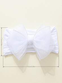 3 piezas/Paquete Diademas elásticas suaves de varios colores para bebé, transpirables, adecuadas para todas las estaciones, regalo perfecto, ideal para fotos - Multicolor - Ver 2
