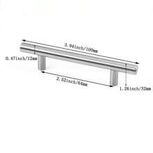 4pcs Stainless Steel Cabinet And Drawer Pulls, Kitchen Handles, Bathroom Cabinet Handles, Metal Furniture Knobs - Multicolor - View 10