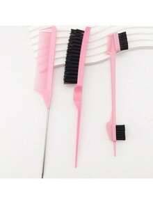 3pcs/Set Hair Styling Tools Kit, Including Curling Brush, Eyebrow Brush, Comb - Multicolor - View 12