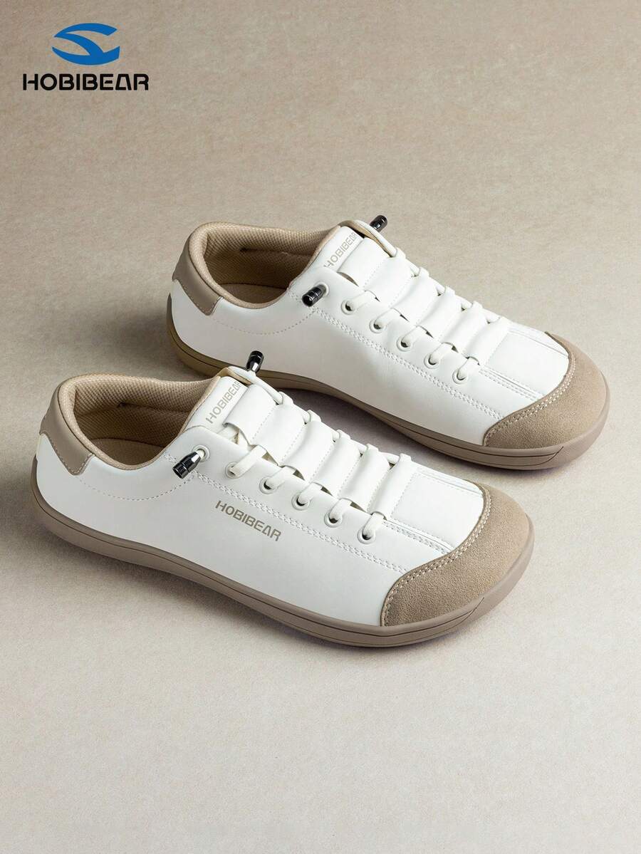 HOBIBEAR 宽鞋头极简赤足鞋，单带男女通用，透气舒适户外跑步徒步鞋，PU皮革（尺码偏小）