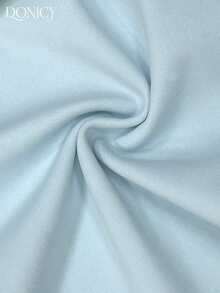 DONICY 女士浅蓝色吊带连衣裙，低领口，后背蝴蝶结，优雅正式礼服 - 淺藍色 - 查看 7