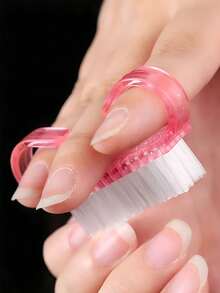 Cọ chải móng, cọ làm sạch móng, cọ phủi bụi móng mini, cọ chăm sóc móng lông mềm có tay cầm, thích hợp để làm sạch móng tay, móng chân, ngón tay và ngón chân, dụng cụ làm móng, dụng cụ làm móng, dụng cụ làm móng tay, dụng cụ làm móng tay, dụng cụ làm móng, dụng cụ dán móng tay - Màu Hồng baby - Xem 5