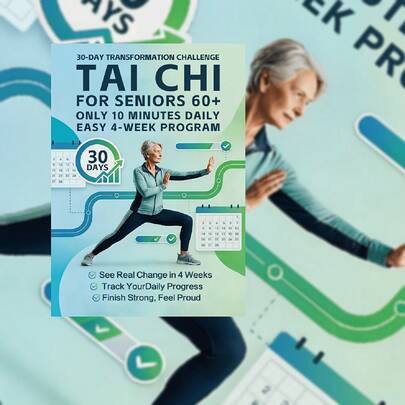 Guidelines For Tai Chi Exercises For Middle-Aged And Elderly Individuals | 10 Minutes Of Light Daily Workouts | Dual Modes Of Sitting And Standing To Protect The Knees | Strengthen Lower Body Strength And Improve Body Balance | Alleviate Joint Stiff